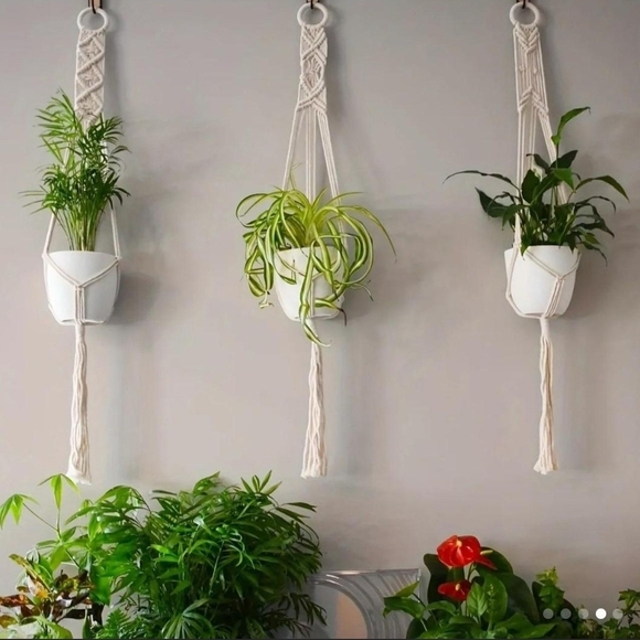 Handcrafted Macramé Plant Hanger - Picture 4 of 5